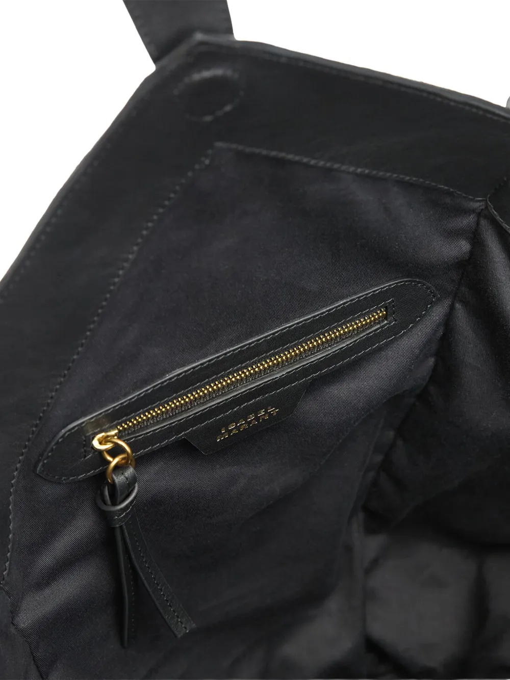 Isabel Marant Tampa Leather Shoulder Bag In Black