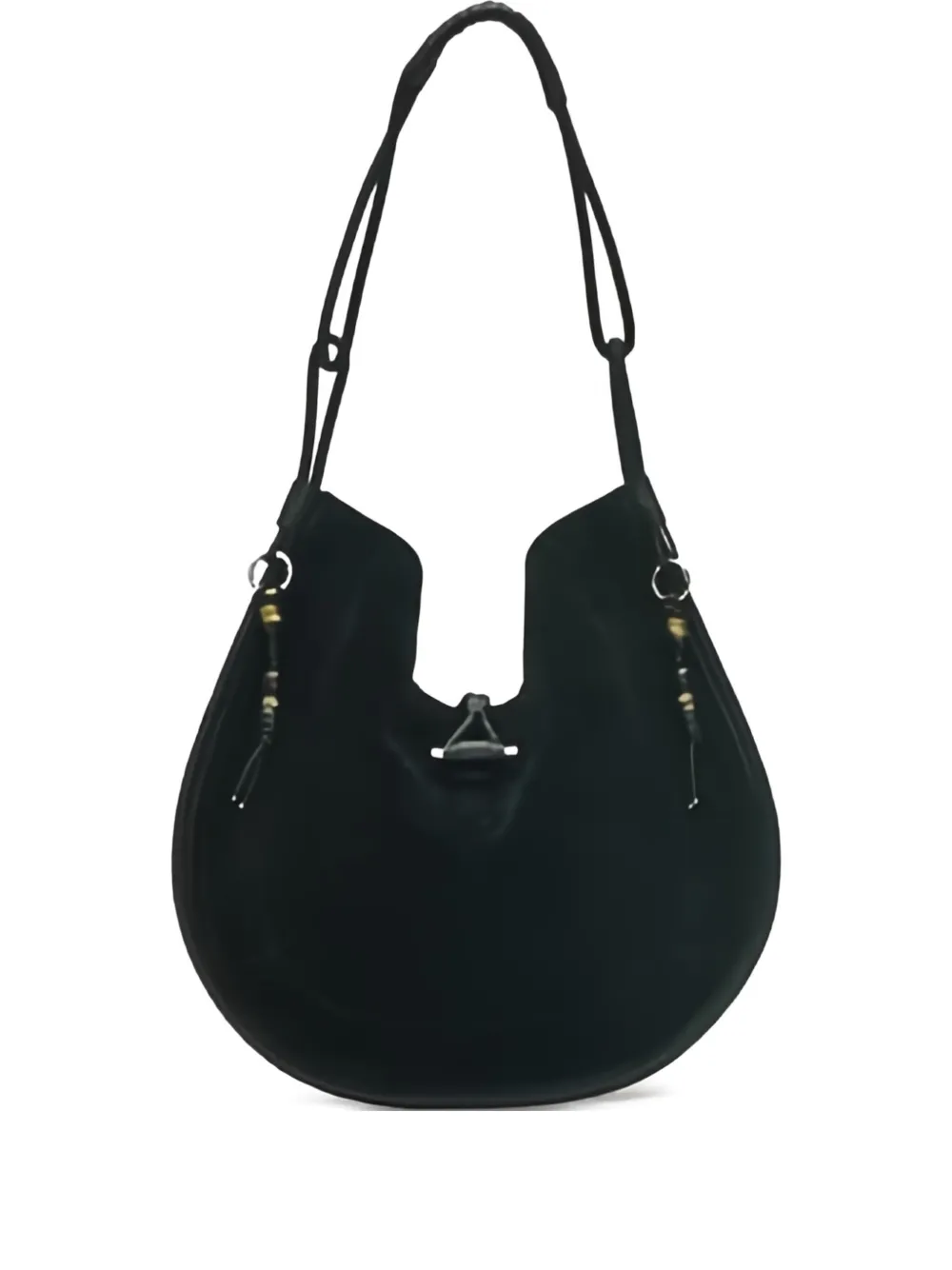 Isabel Marant Oskan Suede Shoulder Bag In Black