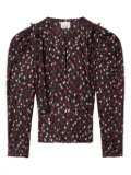 ISABEL MARANT Zarga polka-dot blouse - Black