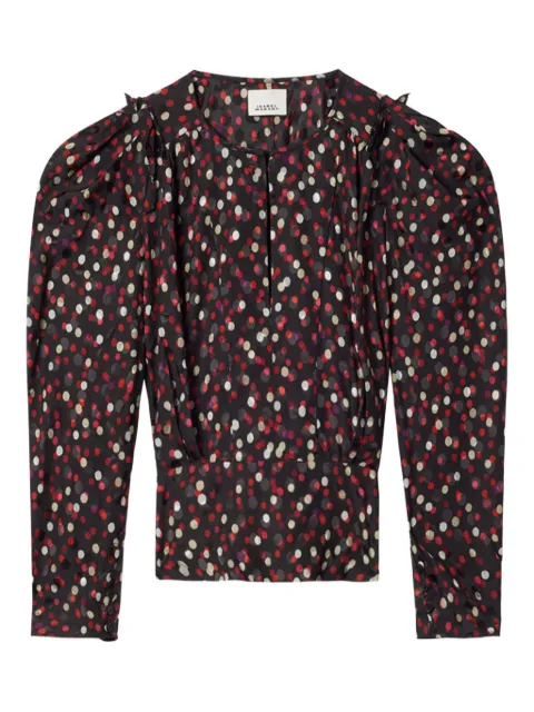 ISABEL MARANT Zarga polka-dot blouse