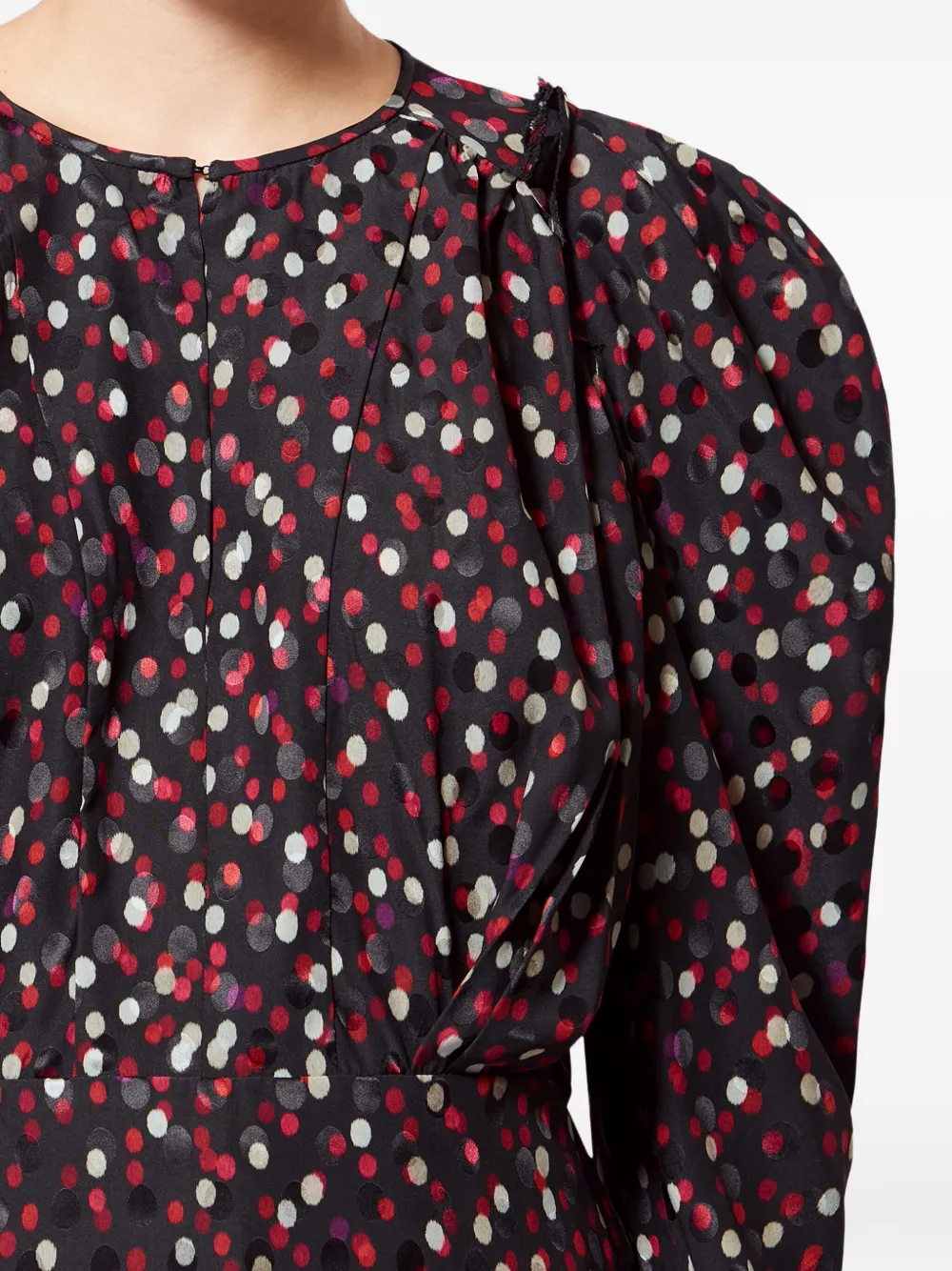 Isabel Marant Zarga Polka-dot Blouse In Black