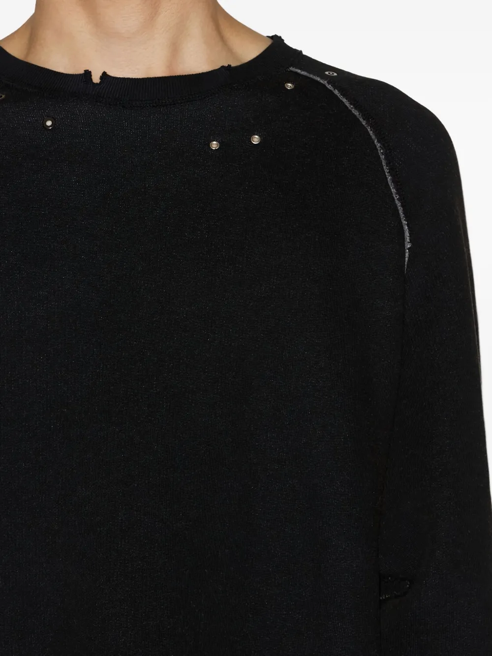 MARANT Mitchell sweater met raglan mouwen Zwart