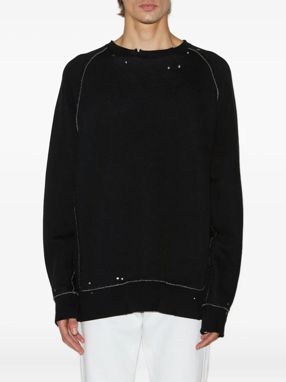 MARANT Mitchell sweater met raglan mouwen Zwart