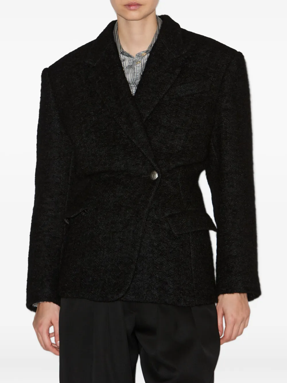 Isabel Marant Gallie Double-breasted Coat In Black