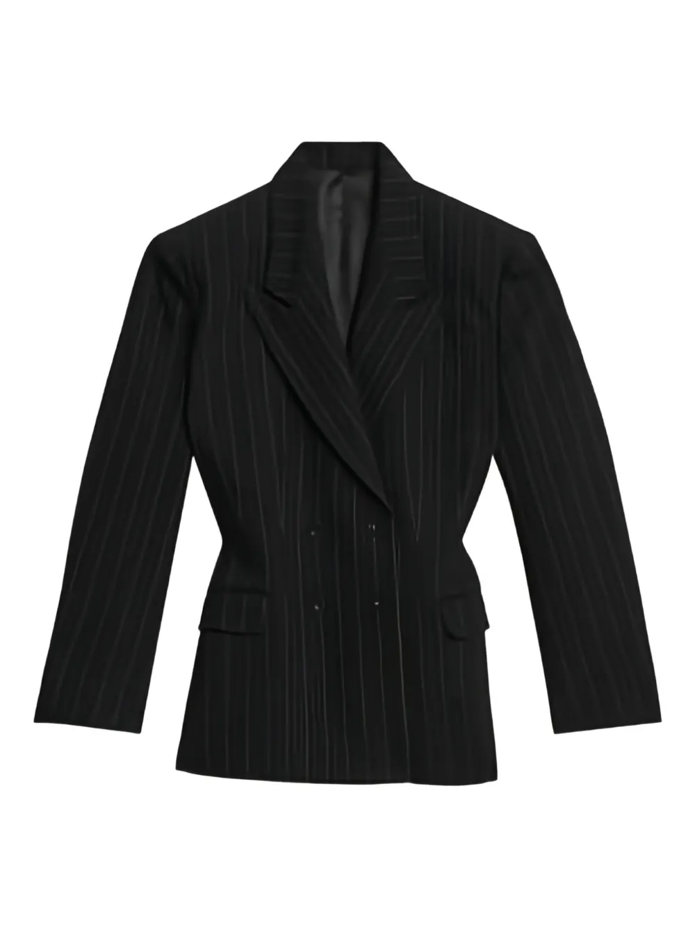 ISABEL MARANT Blazer doppiopetto gessato - Nero