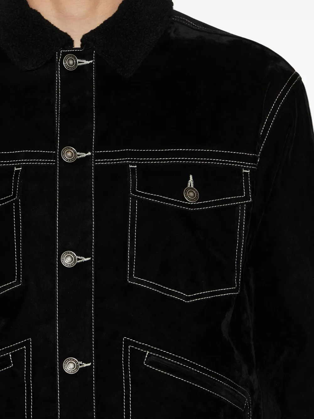 MARANT Denim jack Zwart