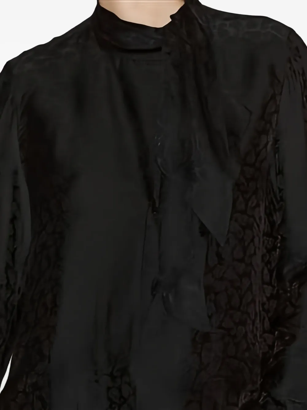 Isabel Marant Raphaella Ruffled-cuff Blouse In Black