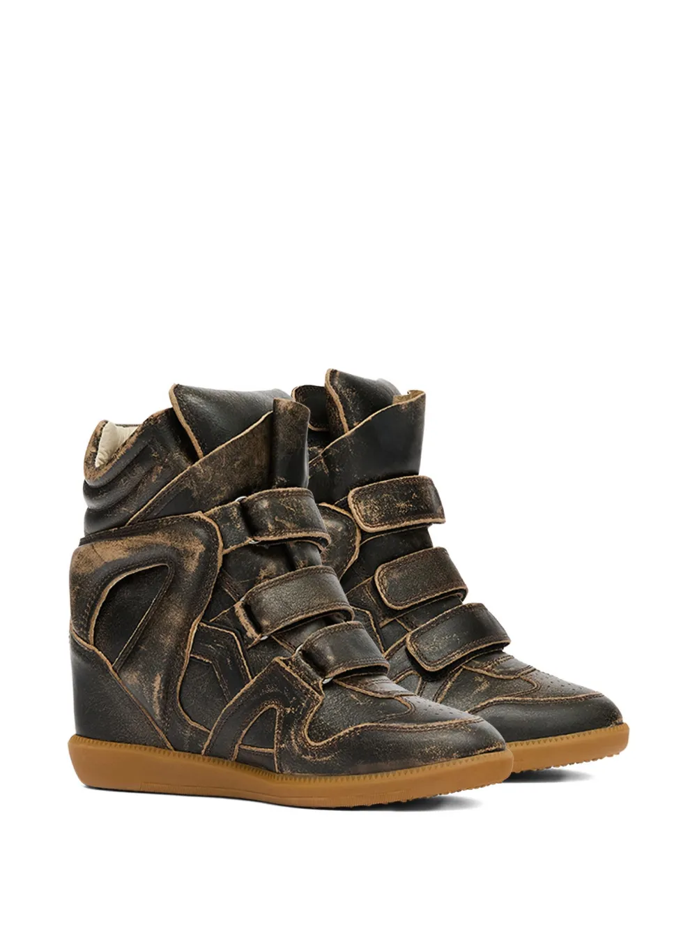 ISABEL MARANT Bekett leren sneakers - Bruin