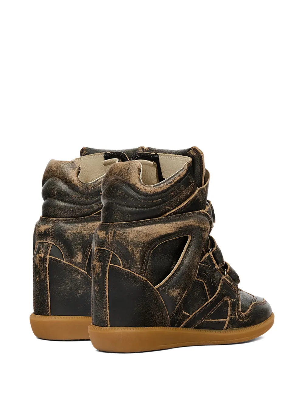 ISABEL MARANT Bekett leren sneakers Bruin