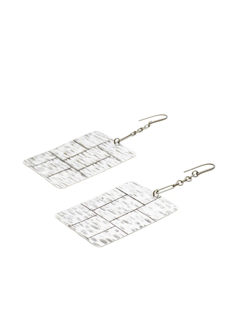 Isabel Marant Blacke Patterned Earrings In Gray