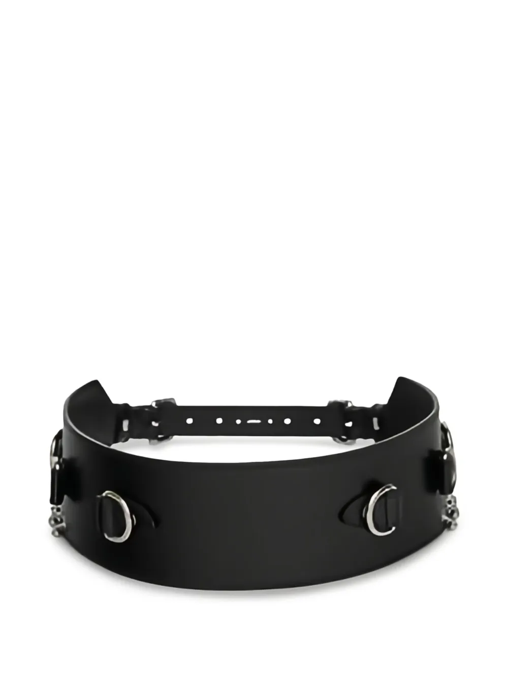 ISABEL MARANT leather D-ring chain belt | Black | Image 1