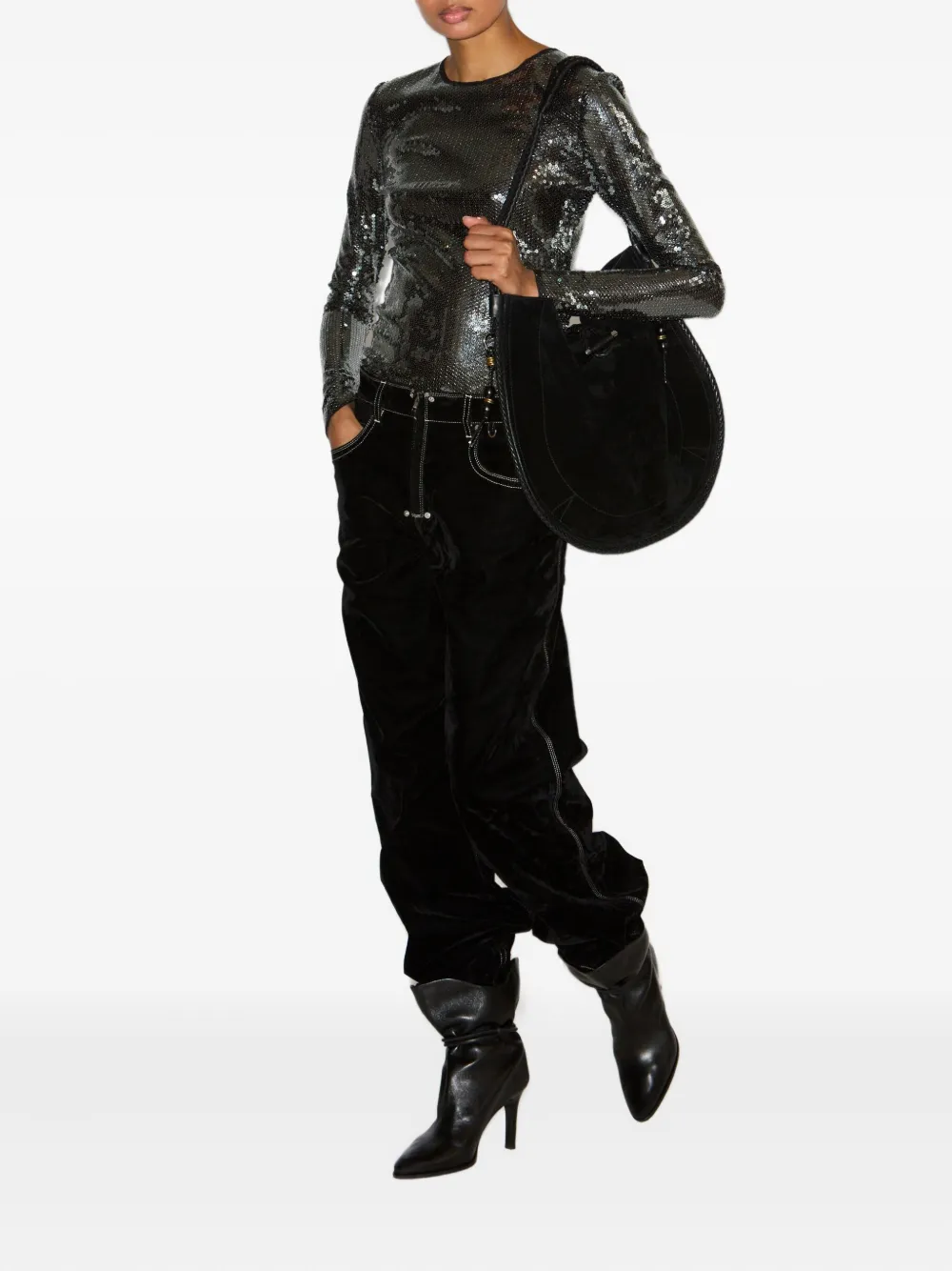 ISABEL MARANT Hilda sequin long-sleeve top | Blouses | Image 2