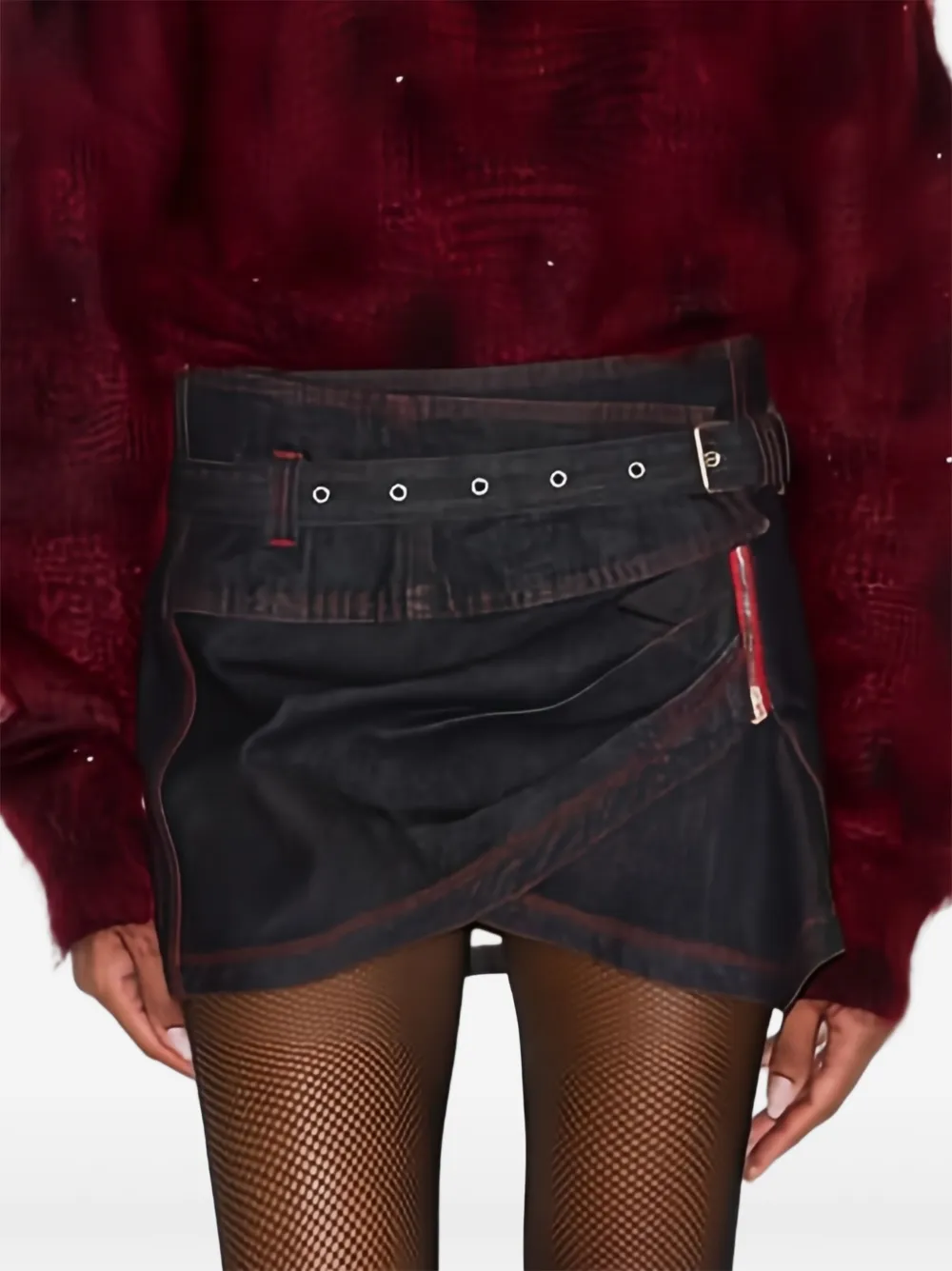 ISABEL MARANT Wikkelrok met ceintuur - Blauw