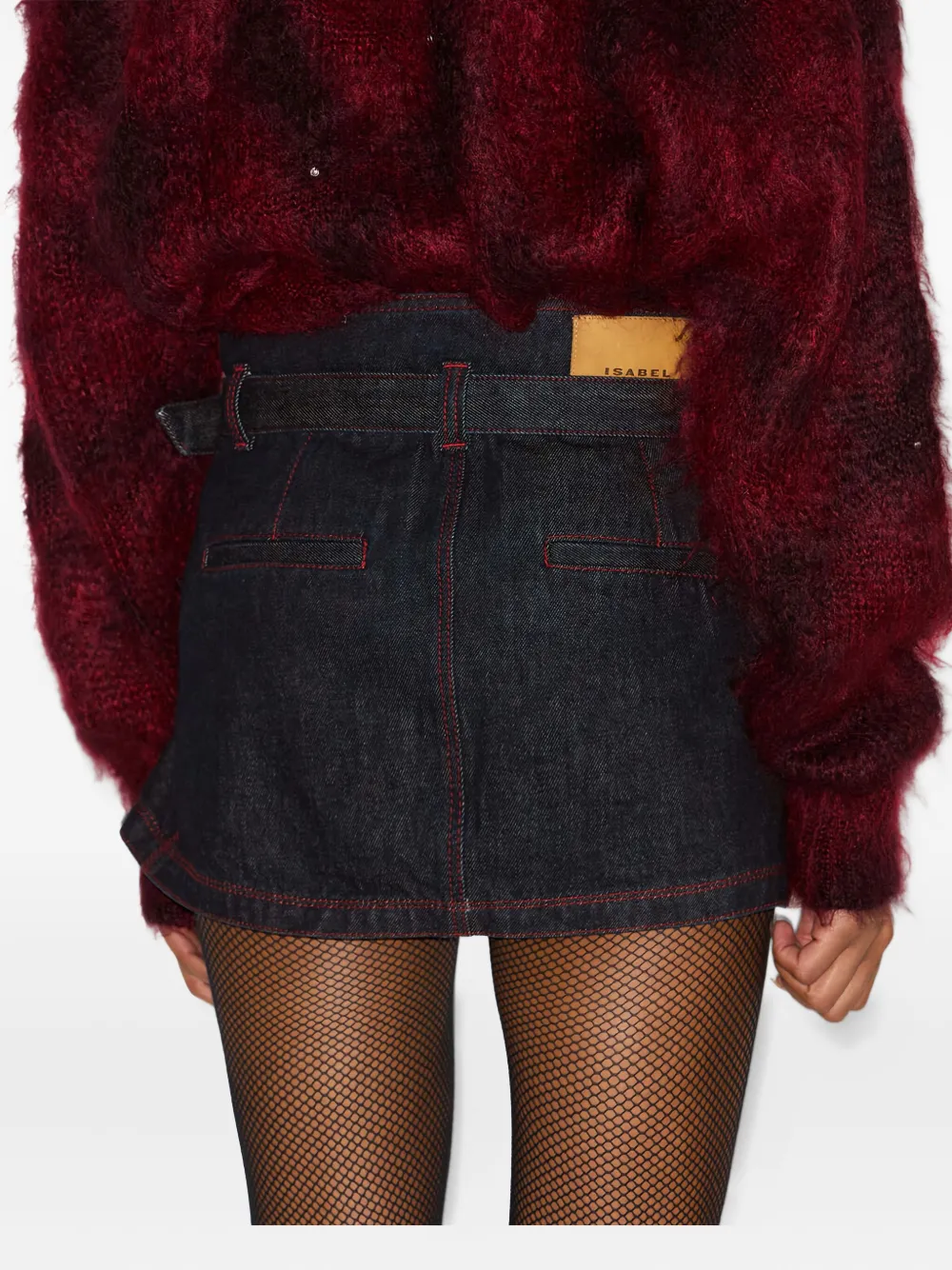 ISABEL MARANT Wikkelrok met ceintuur Blauw