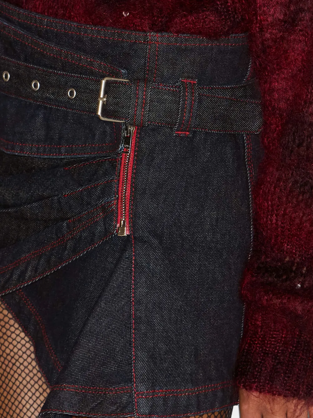 ISABEL MARANT Wikkelrok met ceintuur Blauw