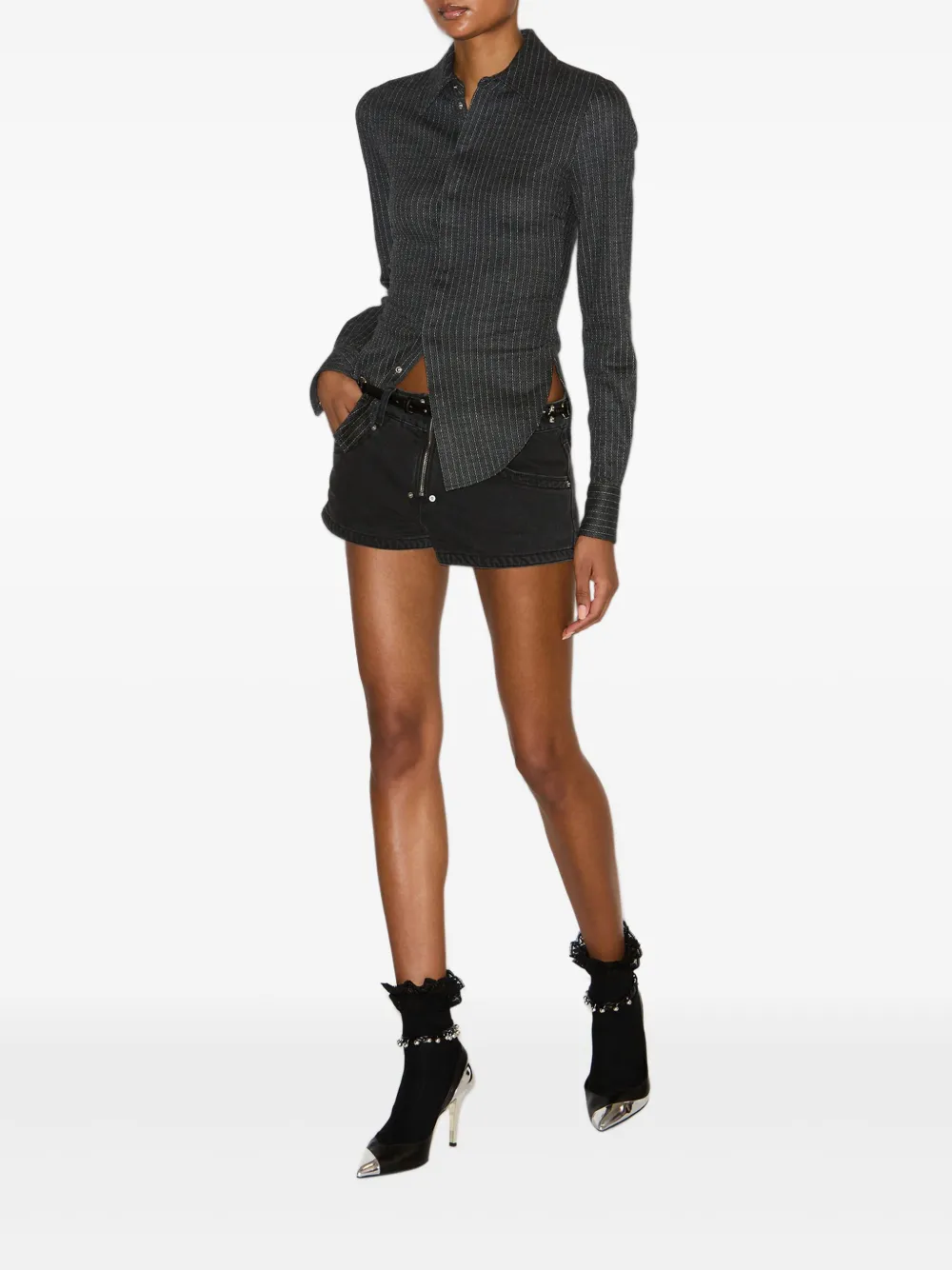 ISABEL MARANT Camisa Romea risca de giz | Camisas | Image 2