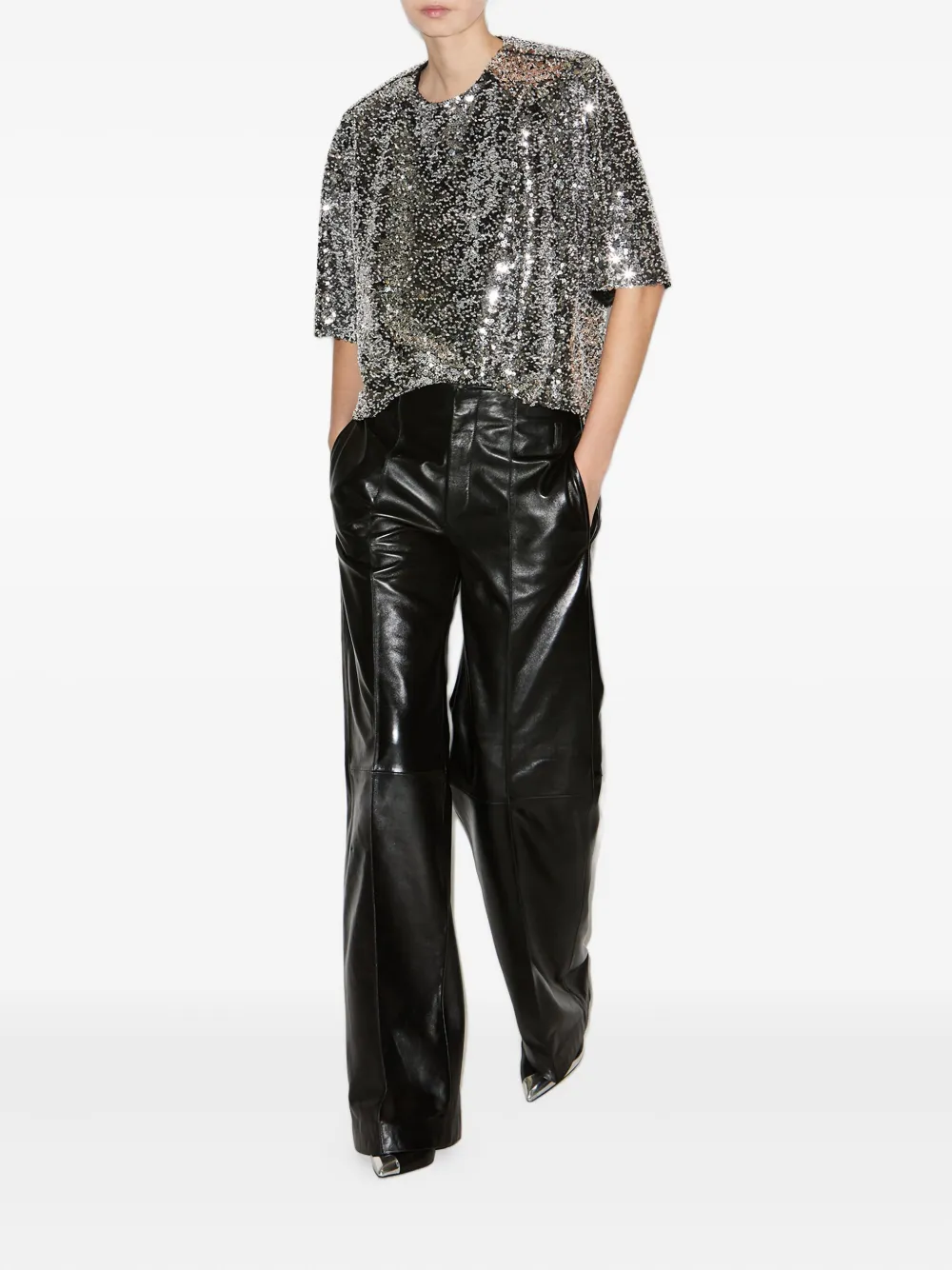 ISABEL MARANT Helga top - Zilver