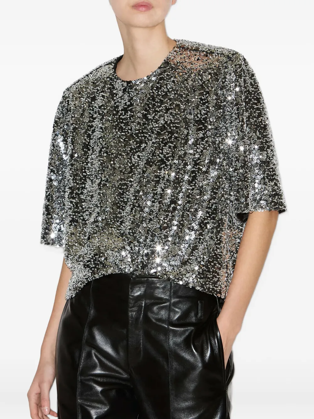 ISABEL MARANT Helga top Zilver