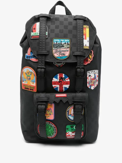 sprayground kid Rugzak met meerdere patches