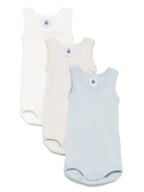 Petit Bateau pack de bodies de algodón (set de 3 piezas)