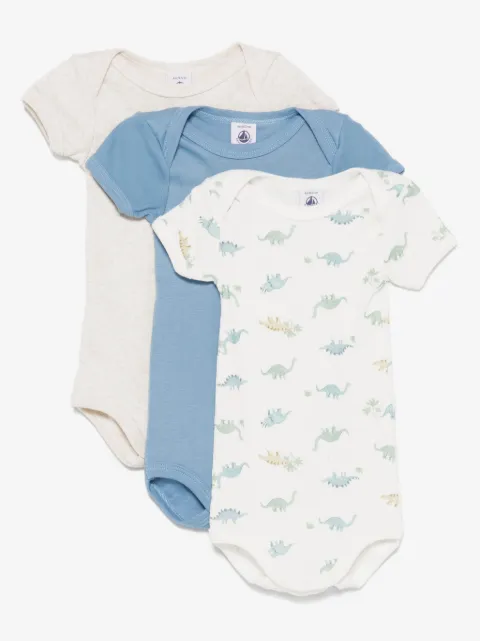 Petit Bateau cotton bodysuits (set of three)