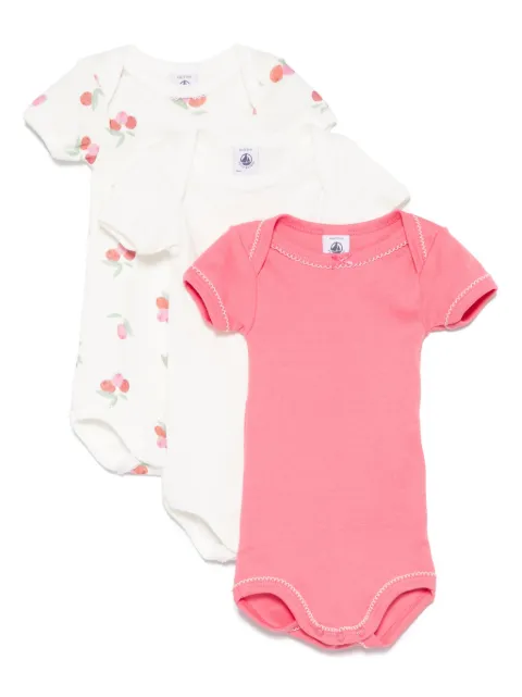 Petit Bateau pack de bodies de algodón (set de 3 piezas)