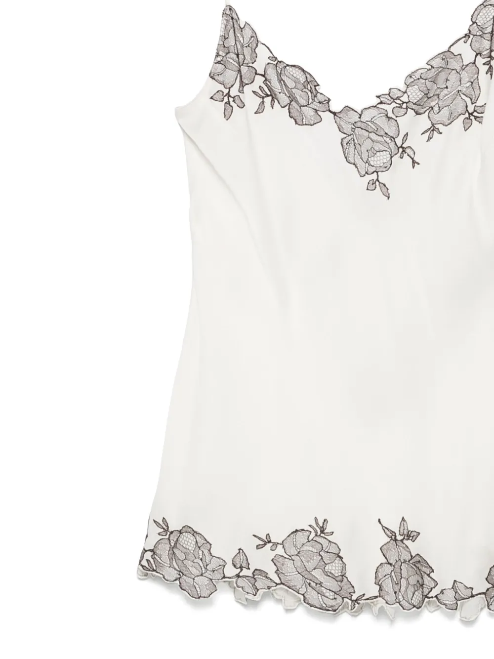 Carine Gilson Silk Camisole In White