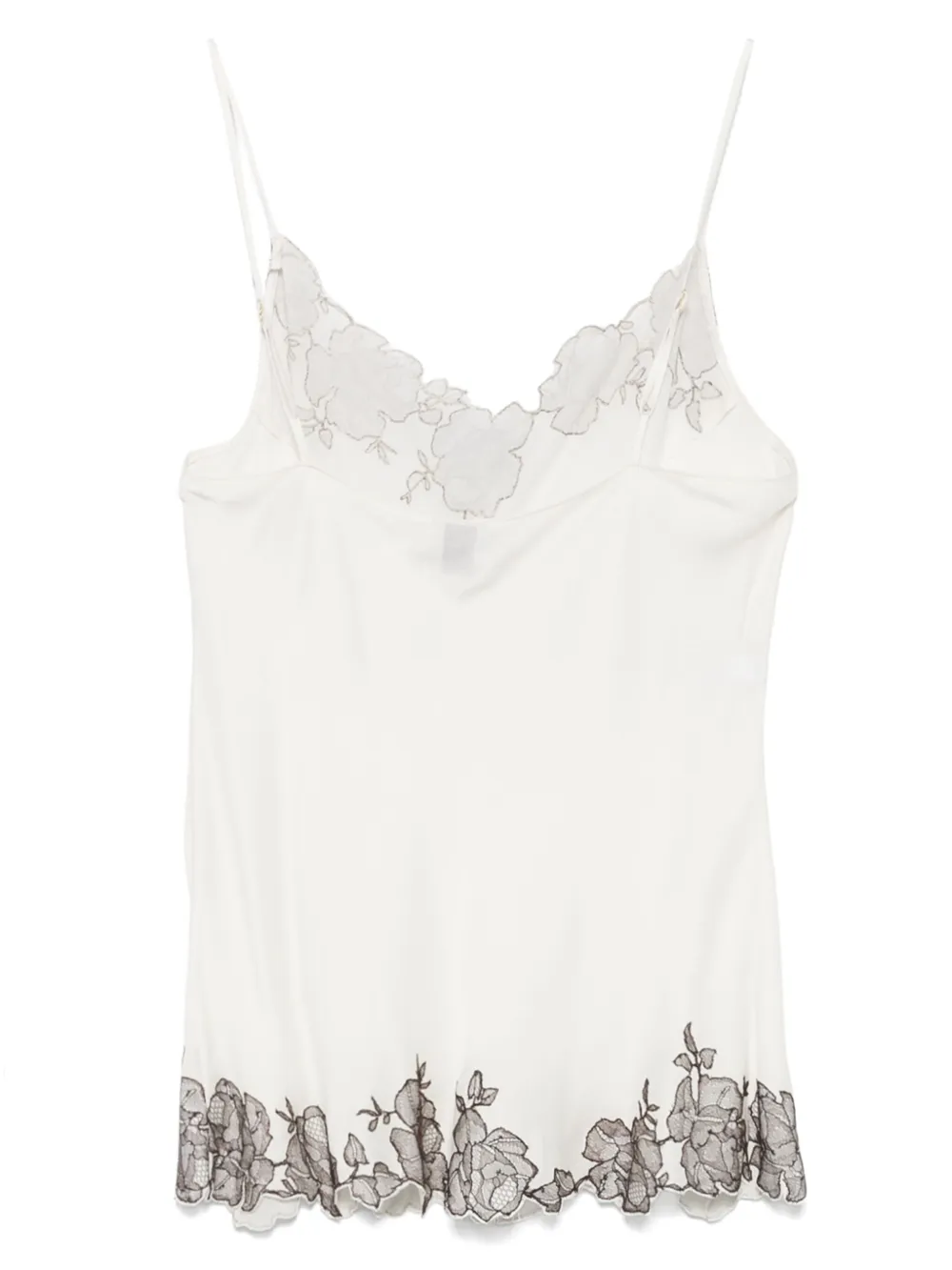 Carine Gilson Silk Camisole In White