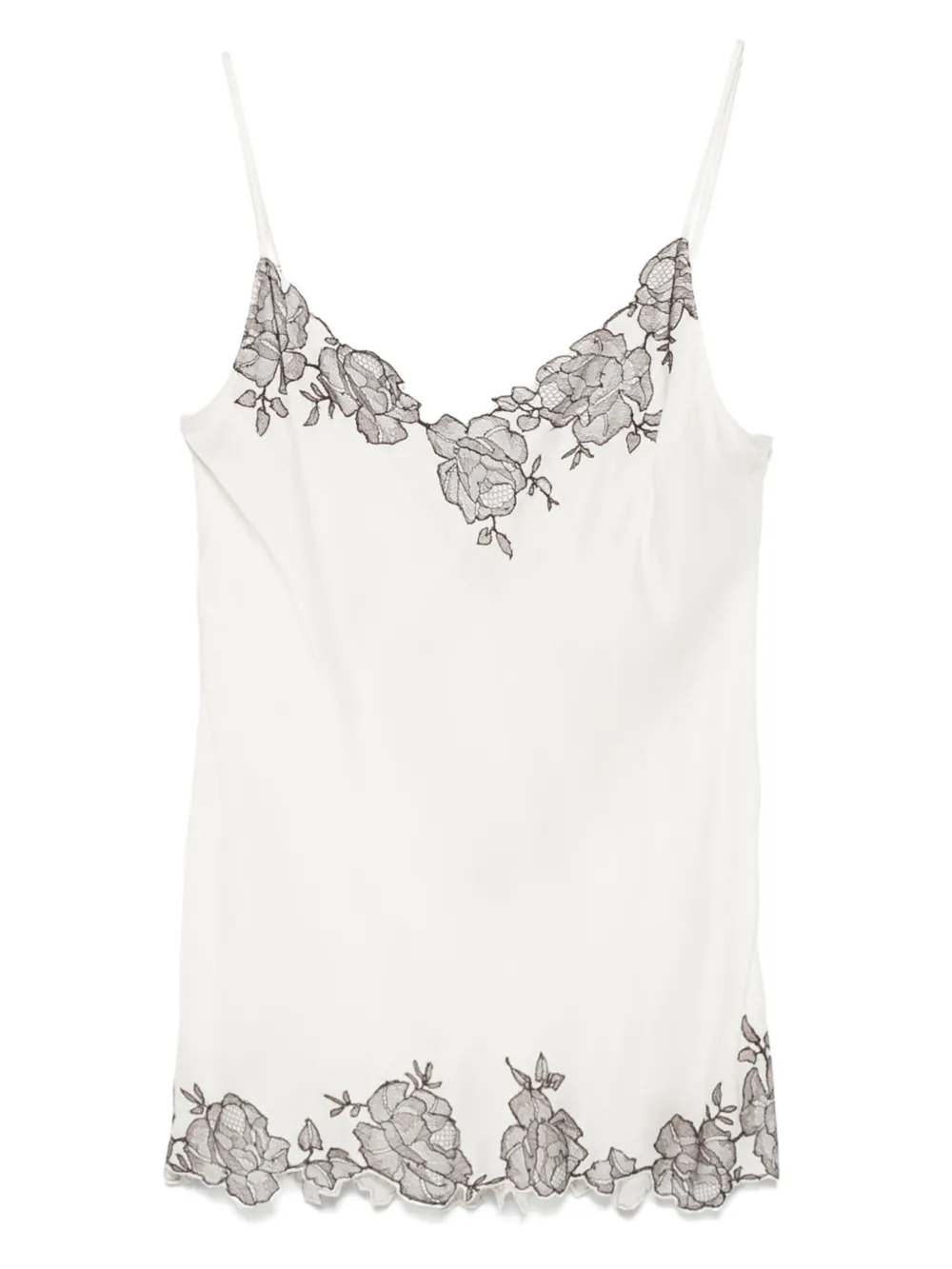 Carine Gilson Silk Camisole In White