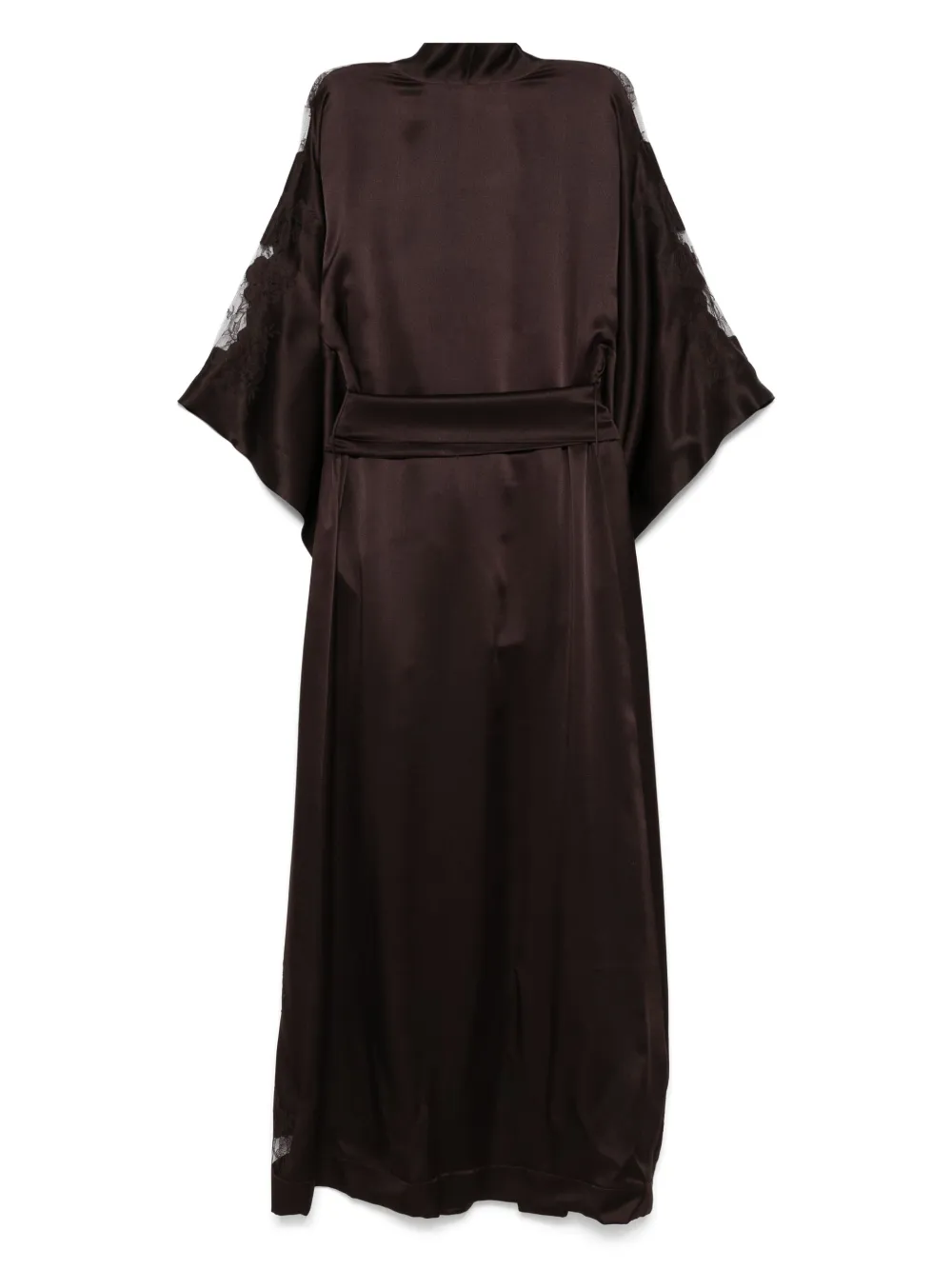 Carine Gilson Silk Robe In Brown