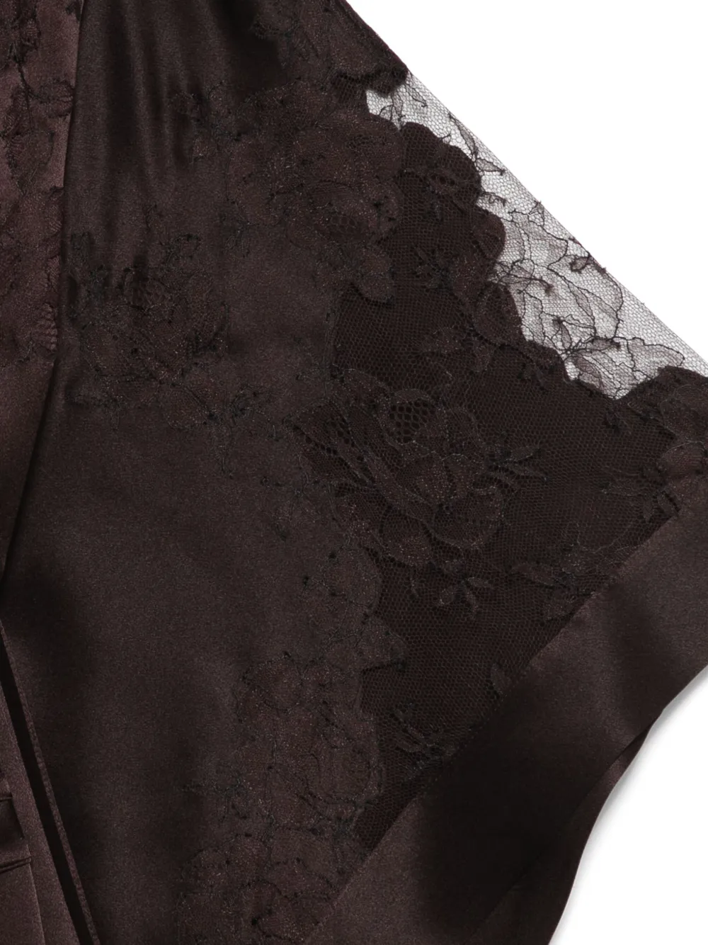 Carine Gilson Silk Robe In Brown