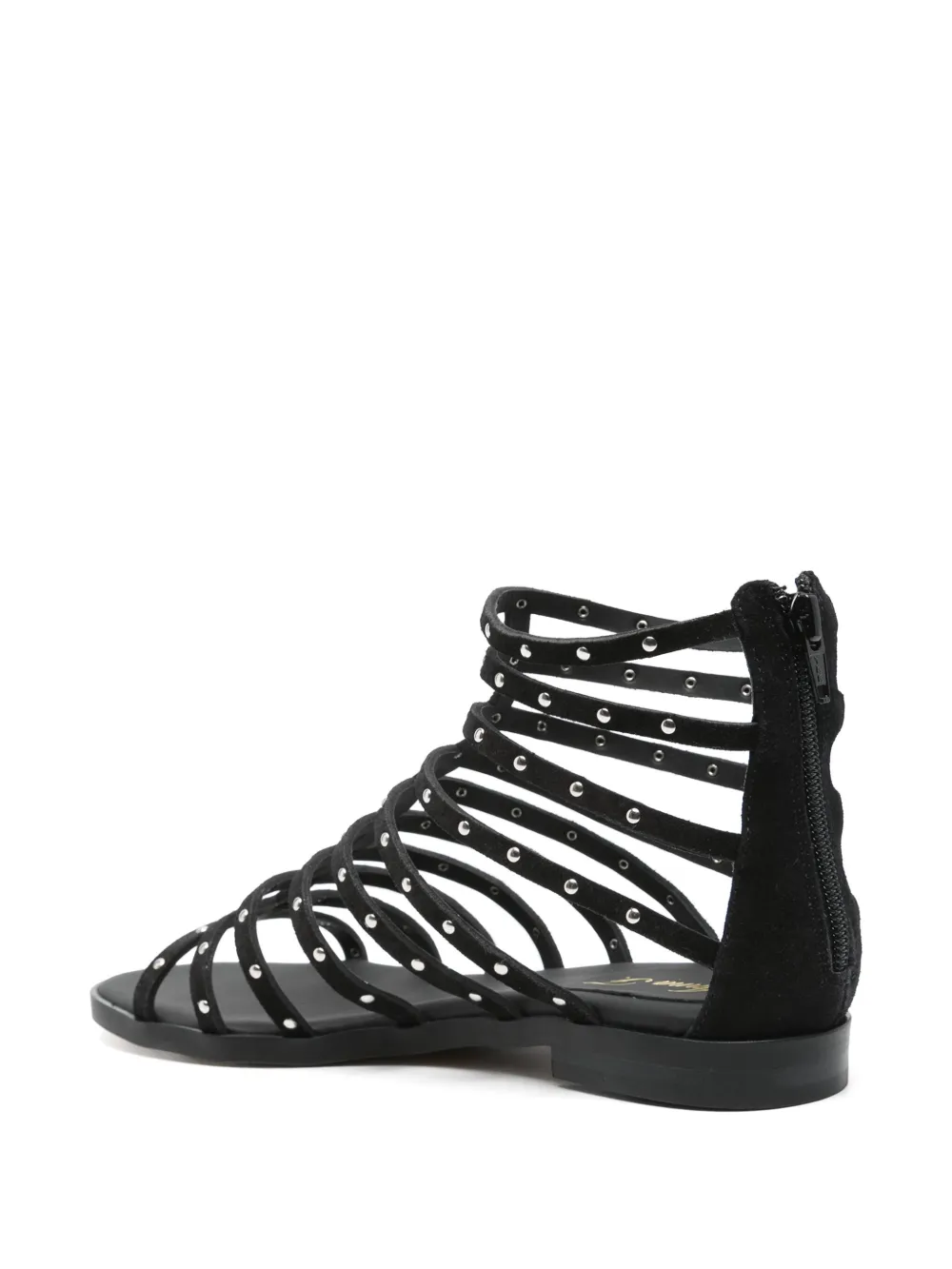Anna F. suede sandals Black