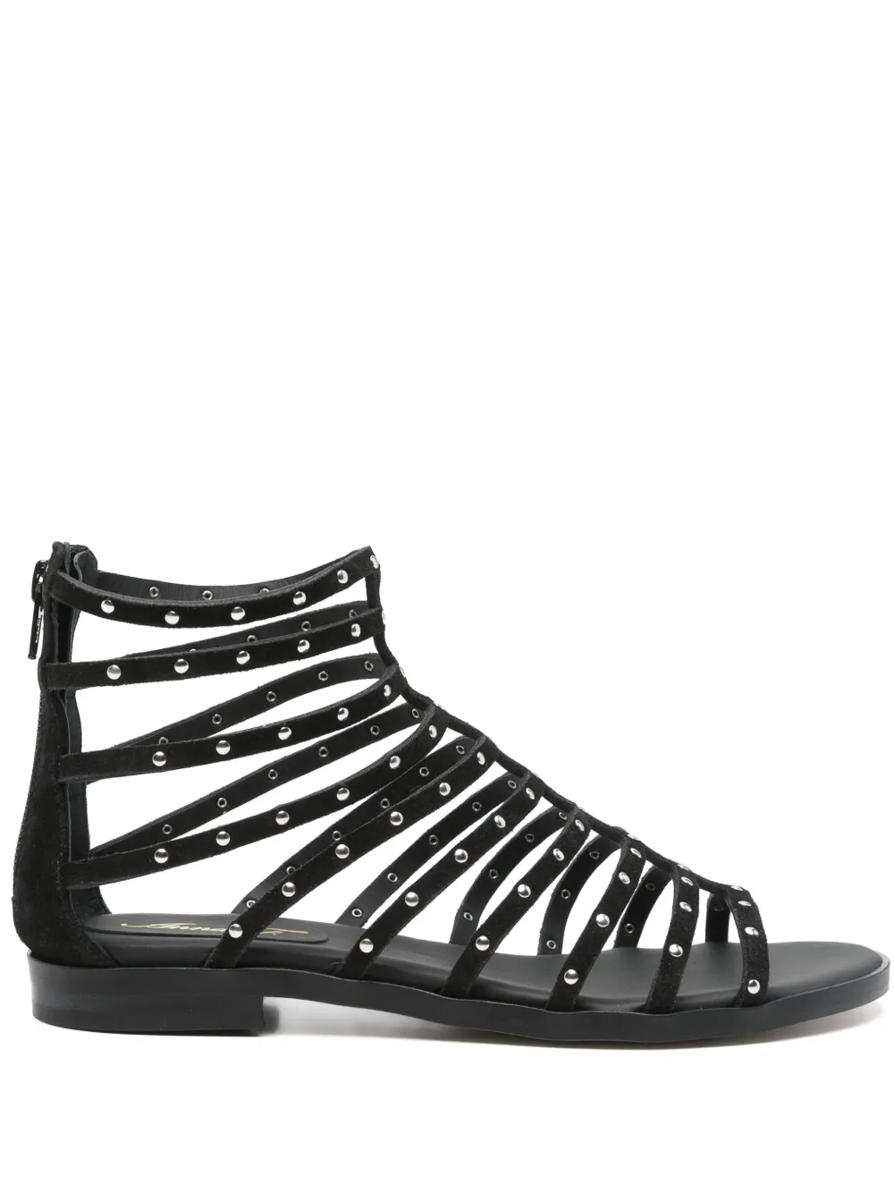 Anna F. suede sandals Zwart