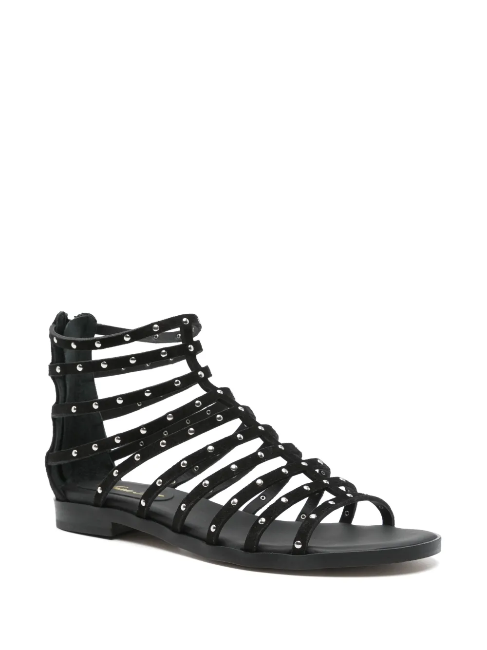 Anna F. suede sandals Black