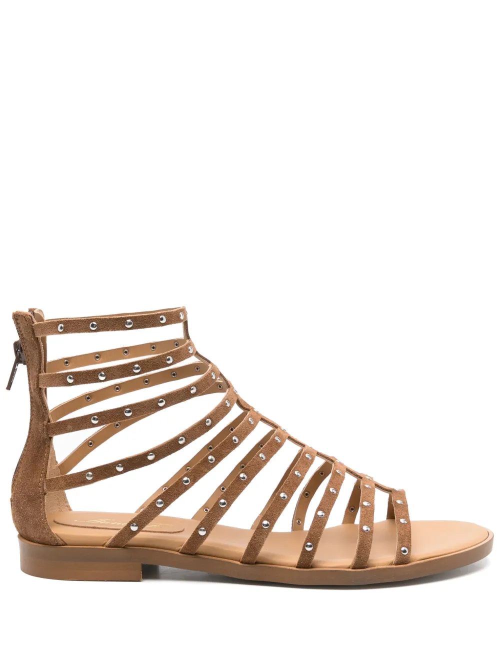 Anna F. suede sandals Brown