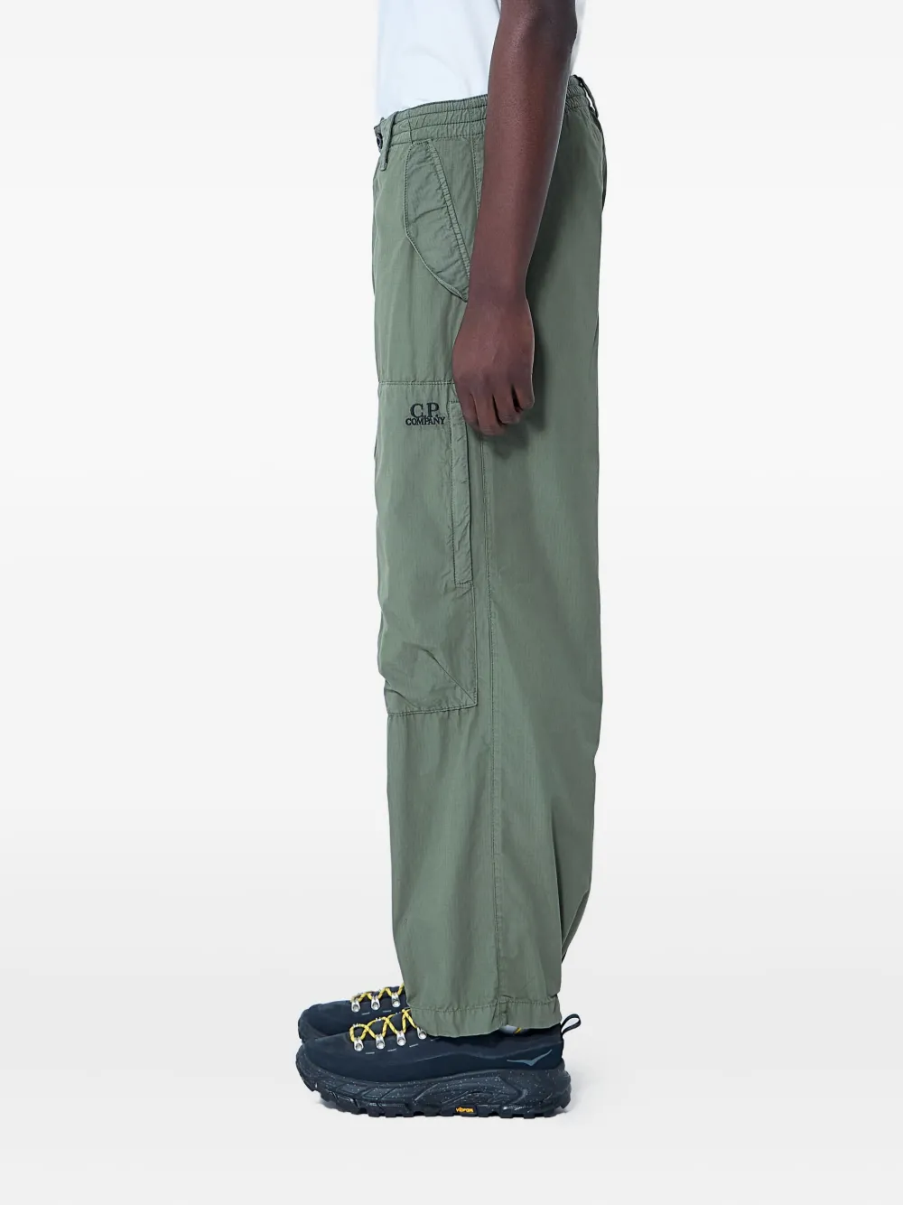 C.P. Company patch-pockets cargo regular trousers Groen