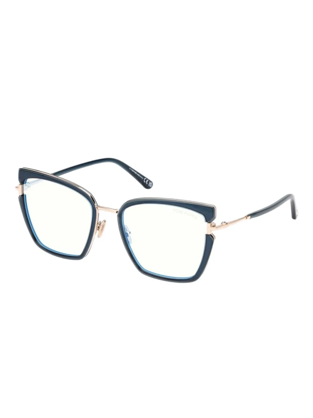 TOM FORD Eyewear metal-frame glasses - Blu