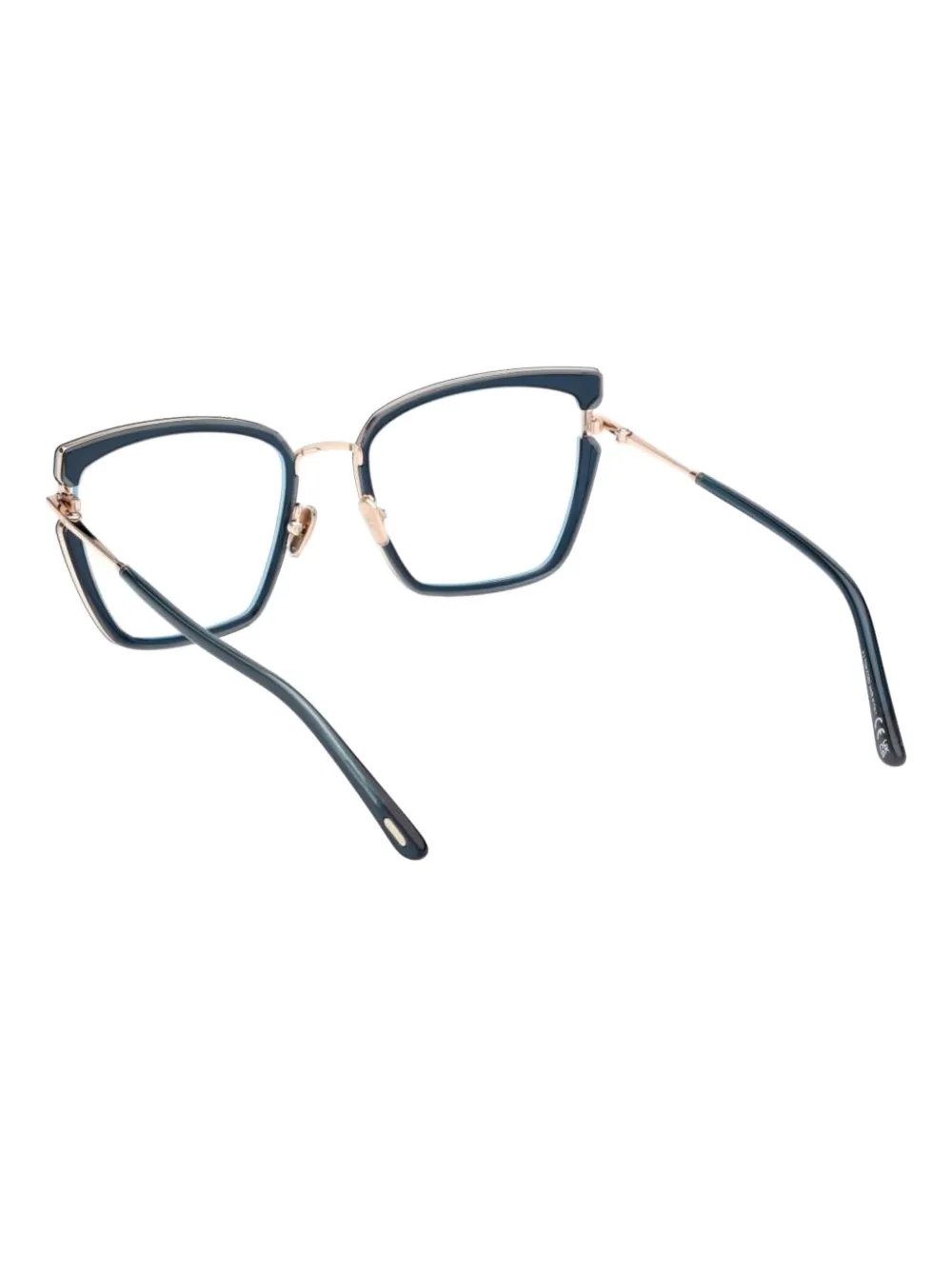 TOM FORD Eyewear Bril met metalen montuur Blauw