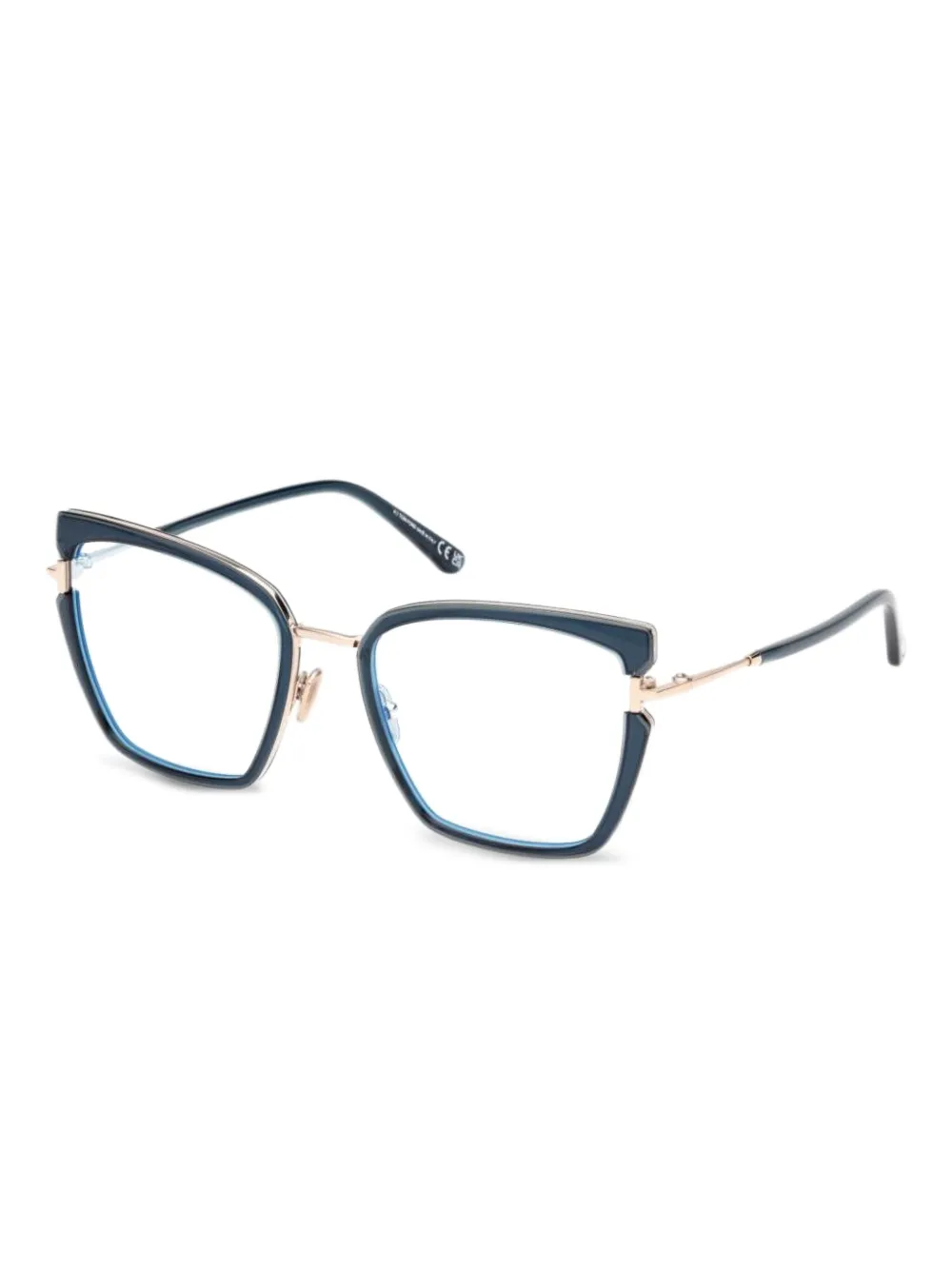 TOM FORD Eyewear metal-frame glasses Blauw
