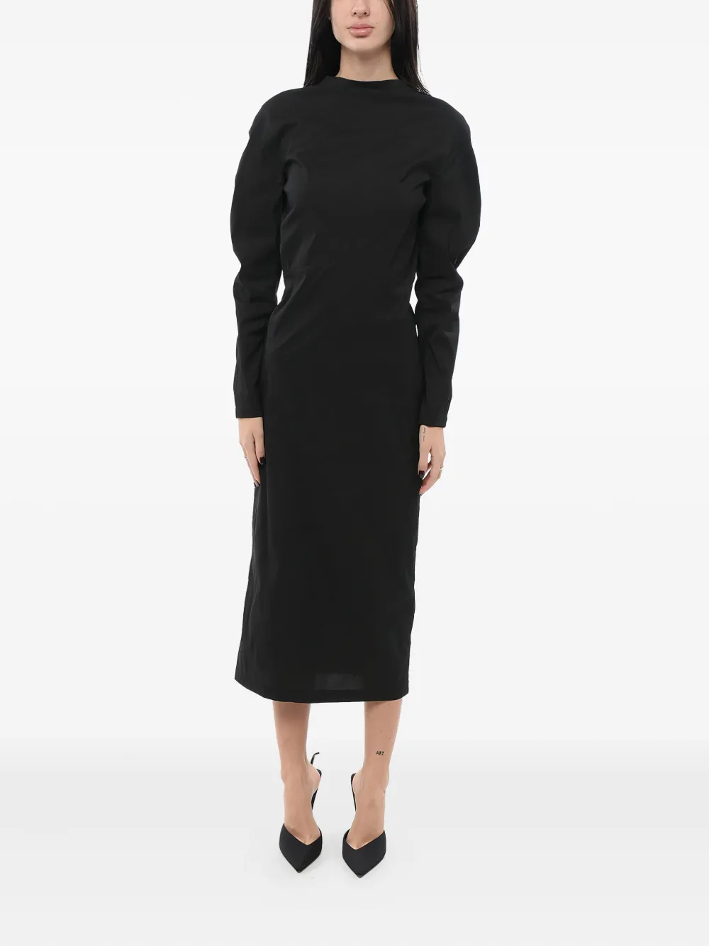 Alaïa taffeta dress | Black | Image 1