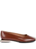 Maison Margiela squared-toe ballerina shoes - Brown