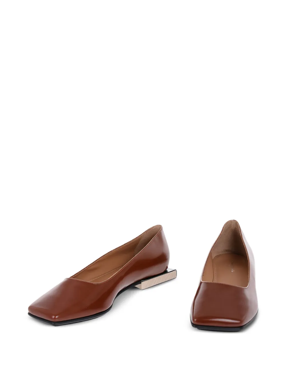 Maison Margiela Ballerina's met vierkante neus - Bruin
