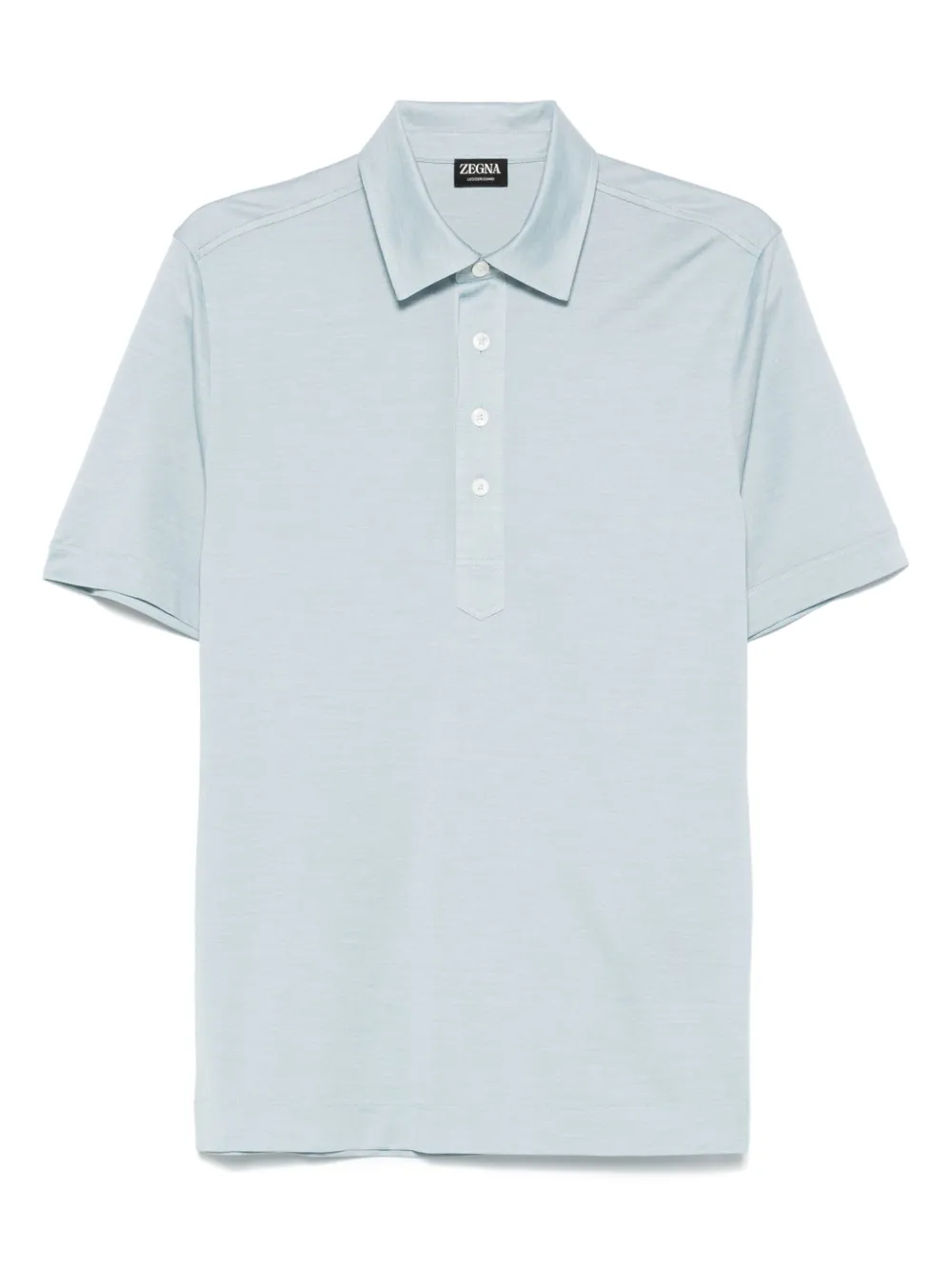 Zegna polo à manches courtes | bleu | Image 1