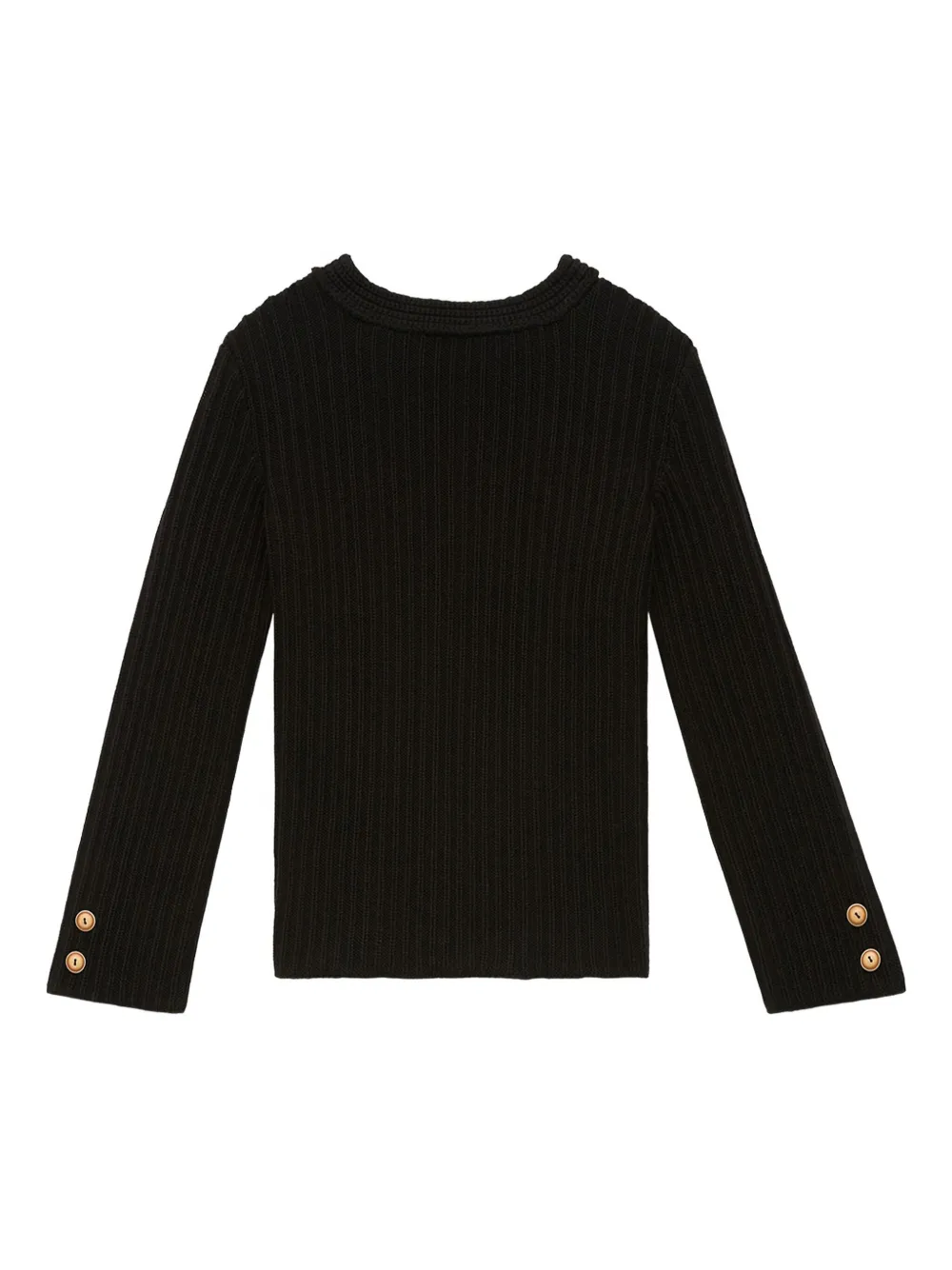 Isabel Marant Ribbed Button-detail Sweater In Black