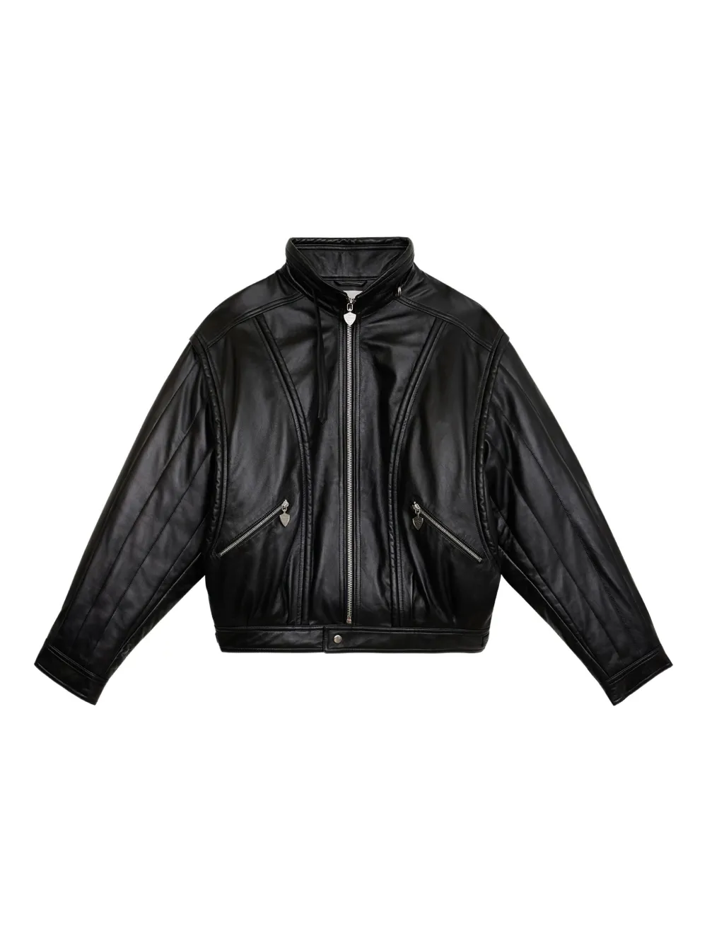 MARANT Yosri leather jacket | Black | Image 1