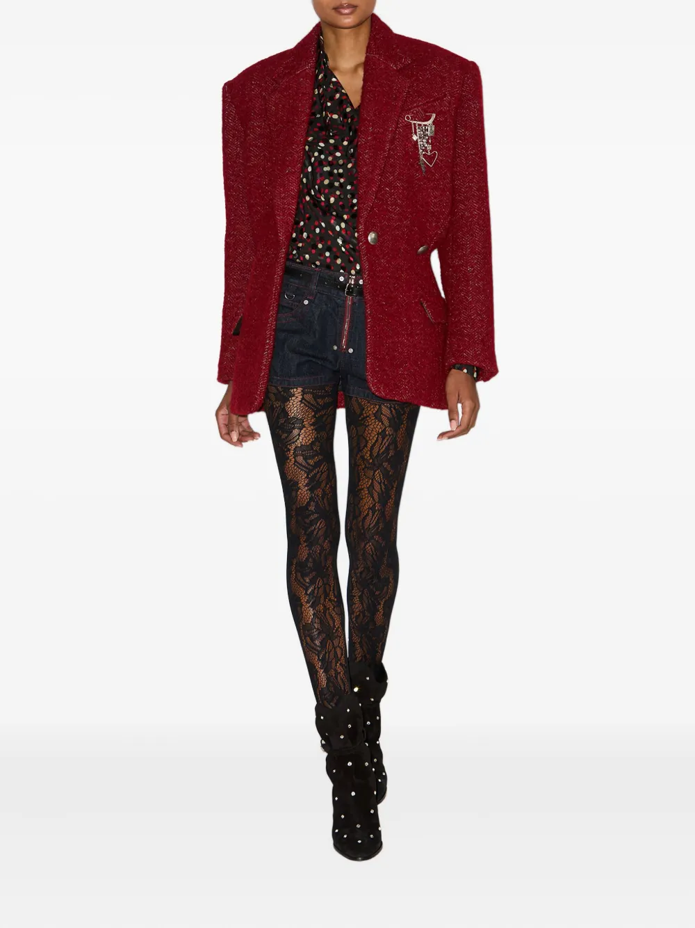 ISABEL MARANT بليزر 'غالي' بصف أزرار وملمس مميز | بليزرات | Image 2