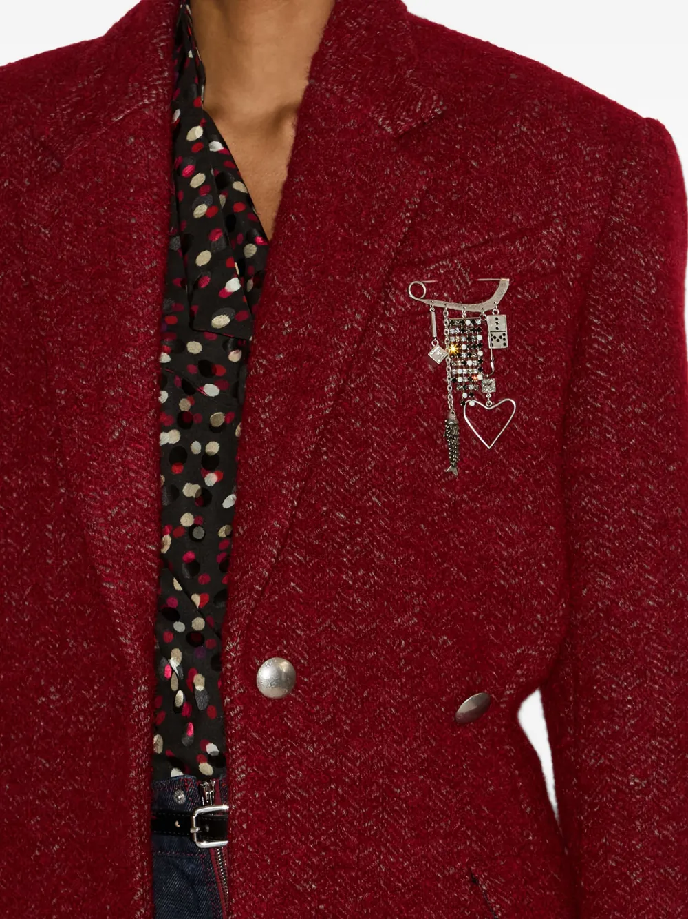 Isabel Marant Gallie Coat In Red