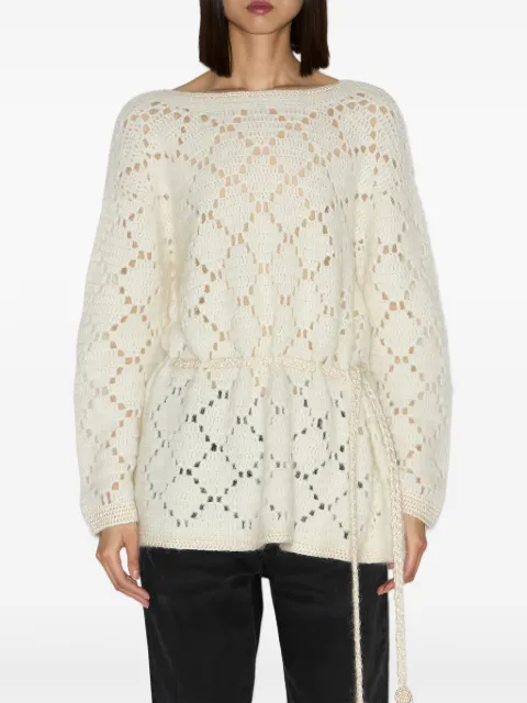 ISABEL MARANT Merida diamond-pattern pullover