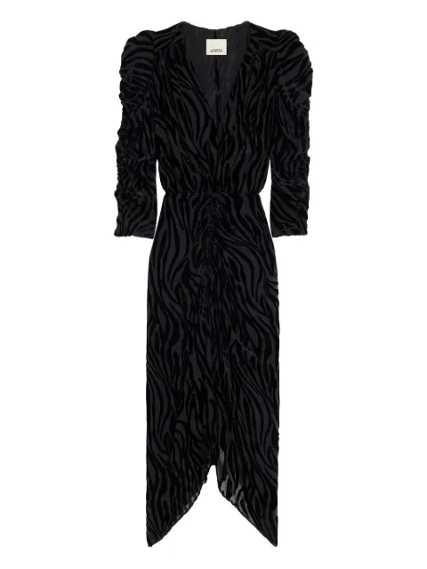 ISABEL MARANT vestido Nemil con estampado de cebra