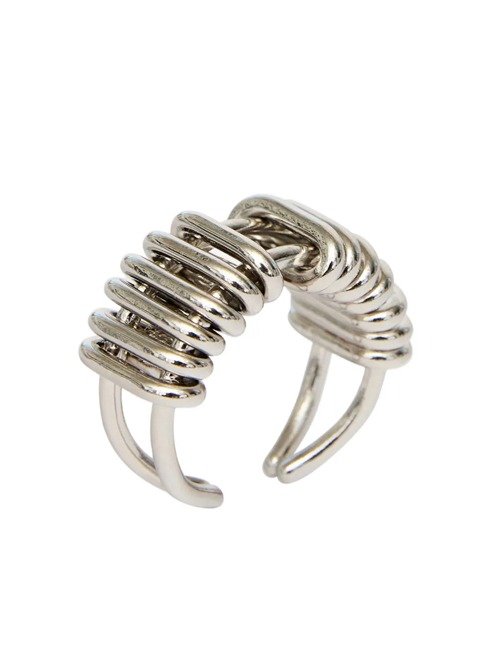 Isabel Marant Ivyo Linear-link Ring In Silver
